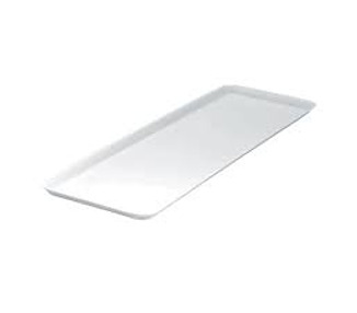 Melamine Rectangular Coupe Platter White 485 x 355mm 6/12