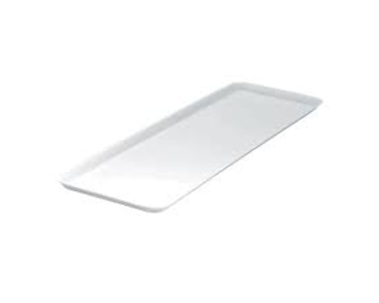 Melamine Rectangular Coupe Platter White 485 x 355mm 6/12