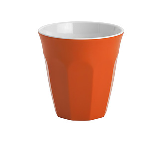 Melamine Tumbler Orange/White 300ml 12/144