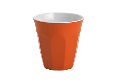 Melamine Tumbler Orange/White 300ml 12/144