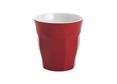 Melamine Tumbler Red/White 300ml 12/144