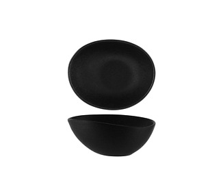 Tablekraft Triangular Bowl Black 160 x 350 x 70mm 4/Pkt