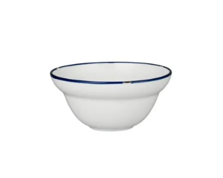 Luzerne Tin Tin Round Bowl White/Navy Line 150mm 3/Pkt