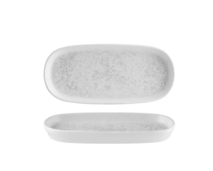 Bonna Lunar White HYGGE Oval Dish 210 x 100 x 20mm 12/Ctn