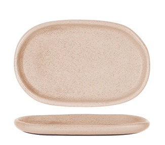 Naturals Oval Plate Sierra Beige 210 x 135mm 6/Ctn