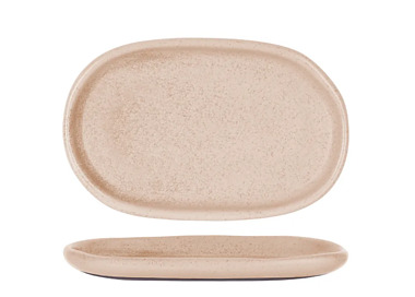 Naturals Oval Plate Sierra Beige 210 x 135mm 6/Ctn