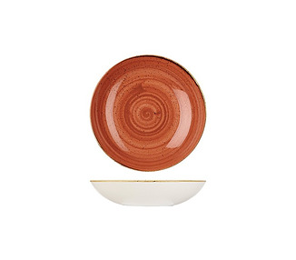 Churchill Stonecast Coupe Bowl Spiced Orange 248mm 12/Ctn