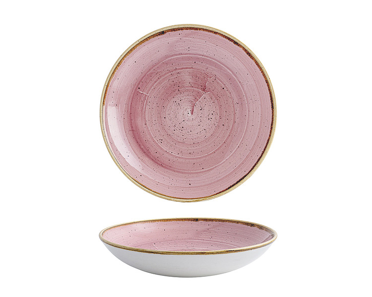 Churchill Stonecast Coupe Bowl Petal Pink 248mm 12/Ctn