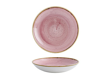 Churchill Stonecast Coupe Bowl Petal Pink 248mm 12/Ctn