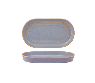 Urban Loft Oval Platter Azure Blue 240 x 137 x 27mm 4/24