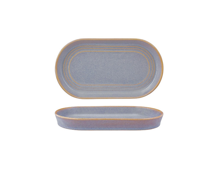 Urban Loft Oval Platter Azure Blue 240 x 137 x 27mm 4/24