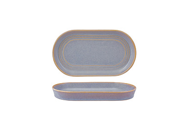 Urban Loft Oval Platter Azure Blue 240 x 137 x 27mm 4/24