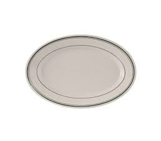 Tuxton Oval Plate Green Bay 292mm 12/Ctn