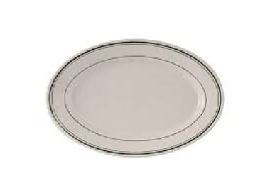 Tuxton Oval Plate Green Bay 292mm 12/Ctn