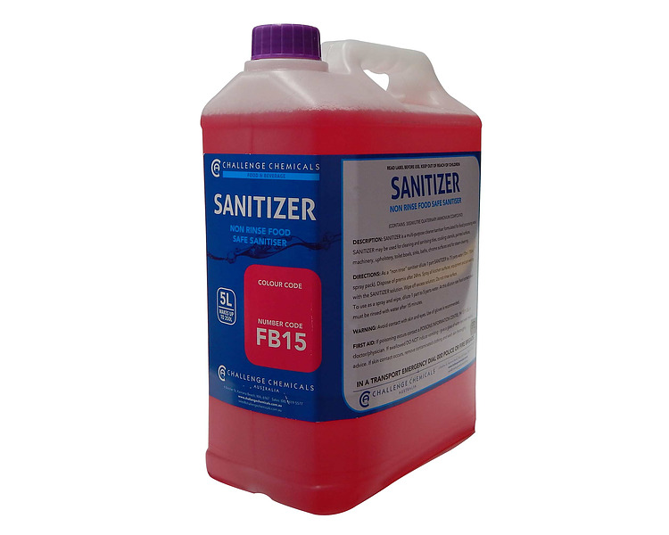 Sanitizer (FB15) No Rinse Sanitiser 5L