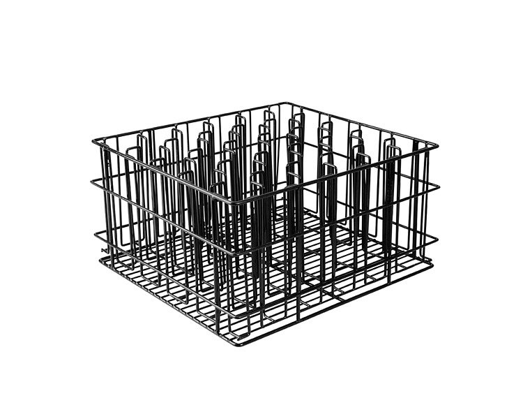 30 Compartment Black Glass Basket