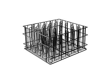 30 Compartment Black Glass Basket