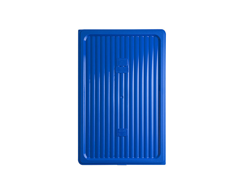 Food Pan Cover Gastroplas Polyprop Blue 1/2 12/36