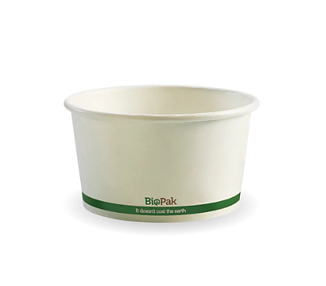 Biobowl Paper White 12oz 430ml 500/Ctn