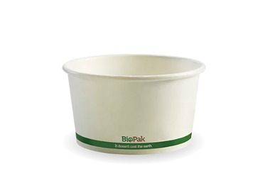 Biobowl Paper White 12oz 430ml 500/Ctn