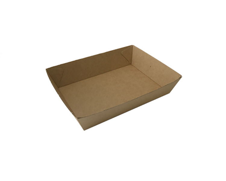 Tray Kraft # 3 180 x 134 x 45mm 240/Ctn