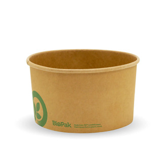 BioBowl Paper Large X-Kraft 1300ml 200/Ctn