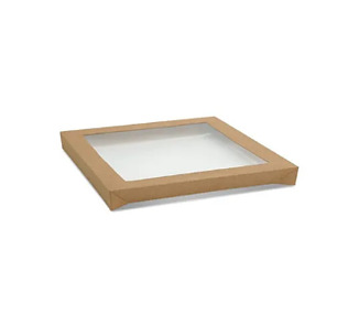 Pac Trading Catering Tray Lid PET Window Medium 100/Ctn