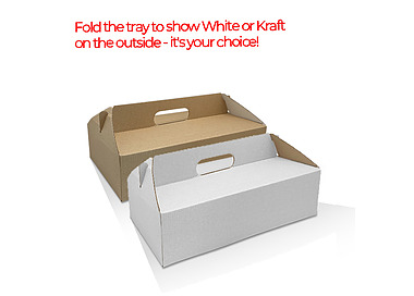 Catering Box "Pack N Carry" Medium 320 x 250 x 85mm 100/Ctn