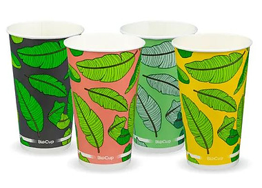 Biopak Cold Cup 16oz 500ml Leaf 1000/Ctn