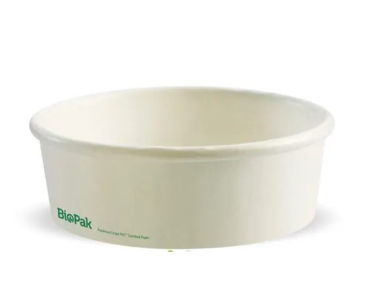 BioBowl Paper Small White 500ml  400/Ctn