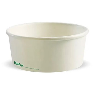 BioBowl Paper Medium White 750ml  400/Ctn