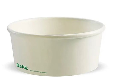 BioBowl Paper Medium White 750ml  400/Ctn