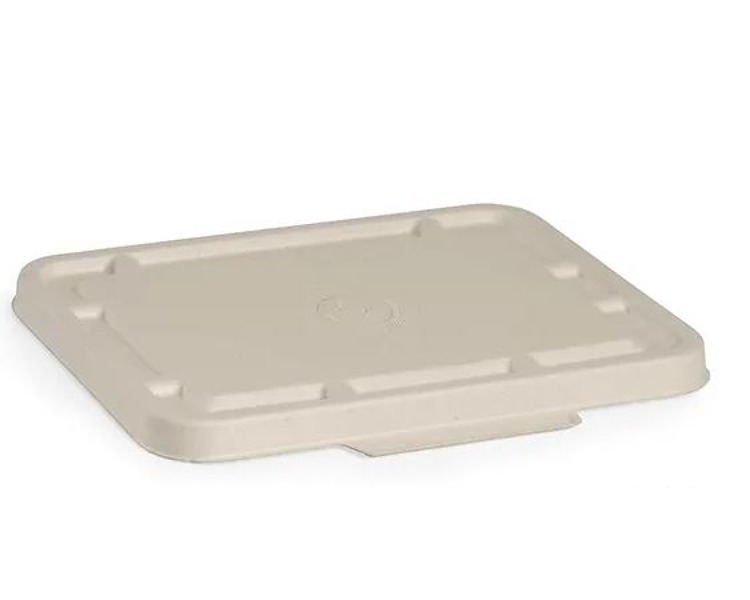 Biocane Natural Takeaway Lid 2 & 3 Compartment 500/Ctn