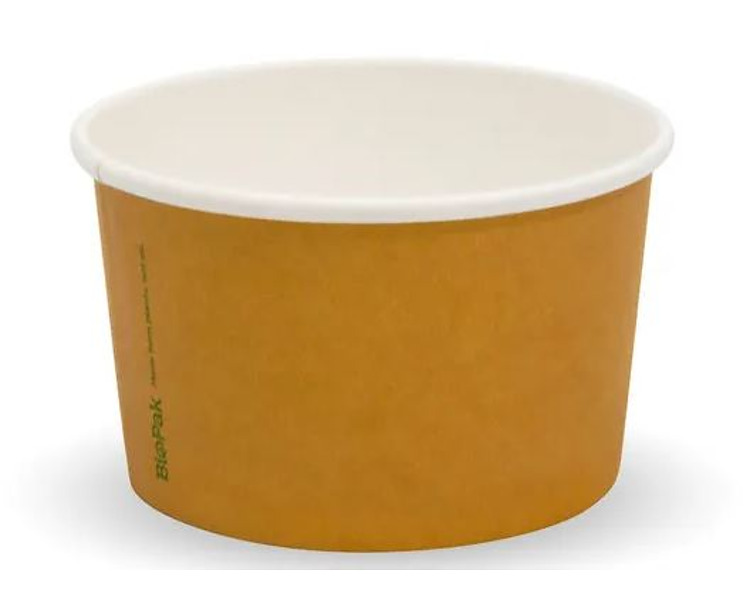 BioCup Paper Icecream Kraft 240ml 8oz 1000/Ctn