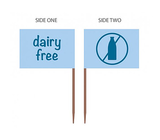 Food Markers Dairy Free 500/Pkt