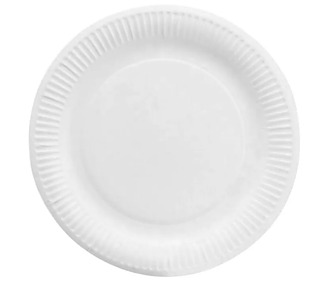 Paper Plate Round White 50/Pkt