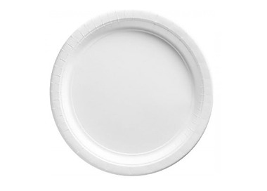 Paper Plate Round White 20/Pkt