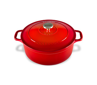 Chasseur Round French Oven Inferno Red 26cm 5Ltr 2/Ctn