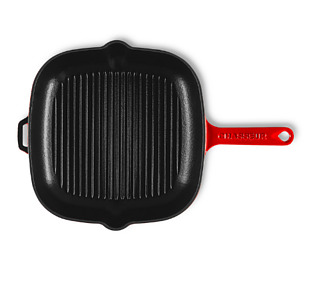 Chasseur Frypan Square Inferno Red 25cm 2/Ctn