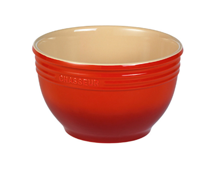 Chasseur Mixing Bowl Medium Red 24 x 14cm 3.5Ltr 6/Ctn