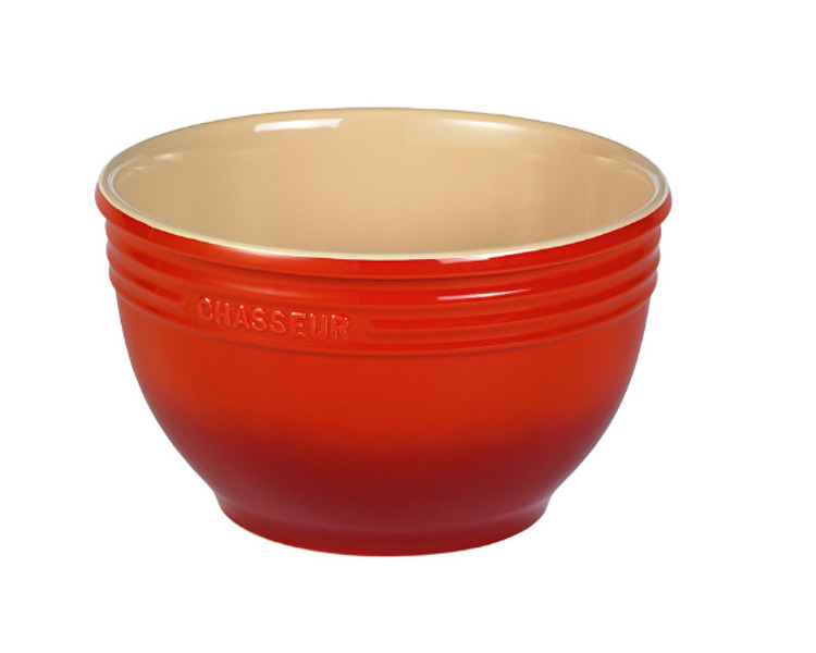 Chasseur Mixing Bowl Large Red 29 x 17cm 7Ltr 4/Ctn