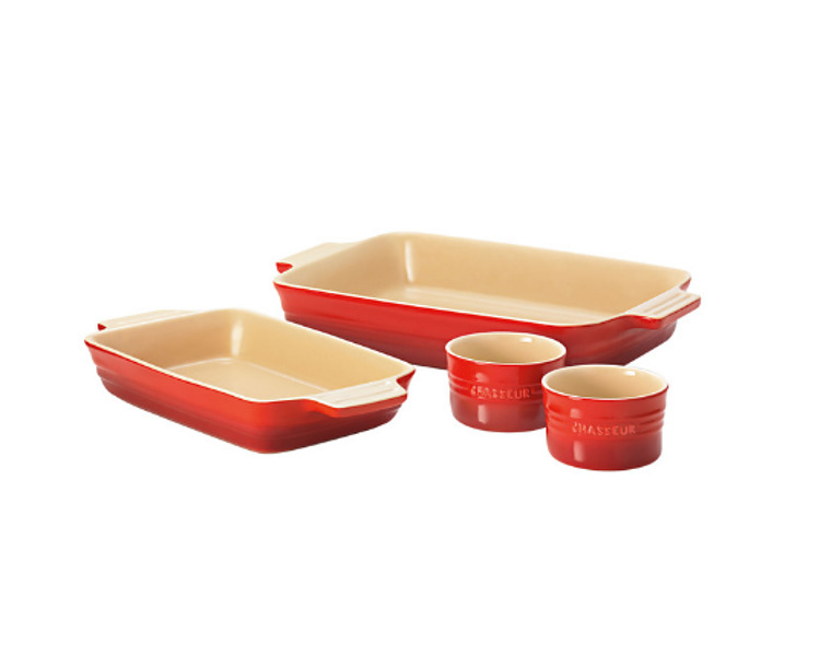 Chasseur Baking Set 4 Piece Red 3/Ctn