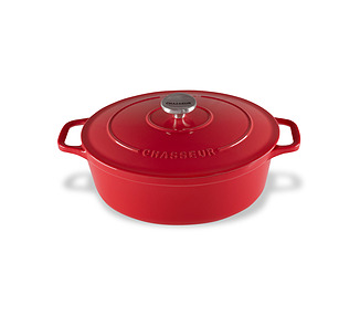 Chasseur Oval French Oven Inferno Red 27cm 4Ltr 2/Ctn