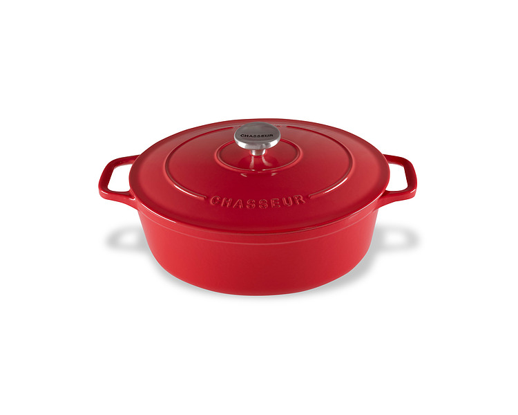 Chasseur Oval French Oven Inferno Red 27cm 4Ltr 2/Ctn