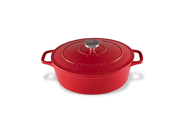 Chasseur Oval French Oven Inferno Red 27cm 4Ltr 2/Ctn