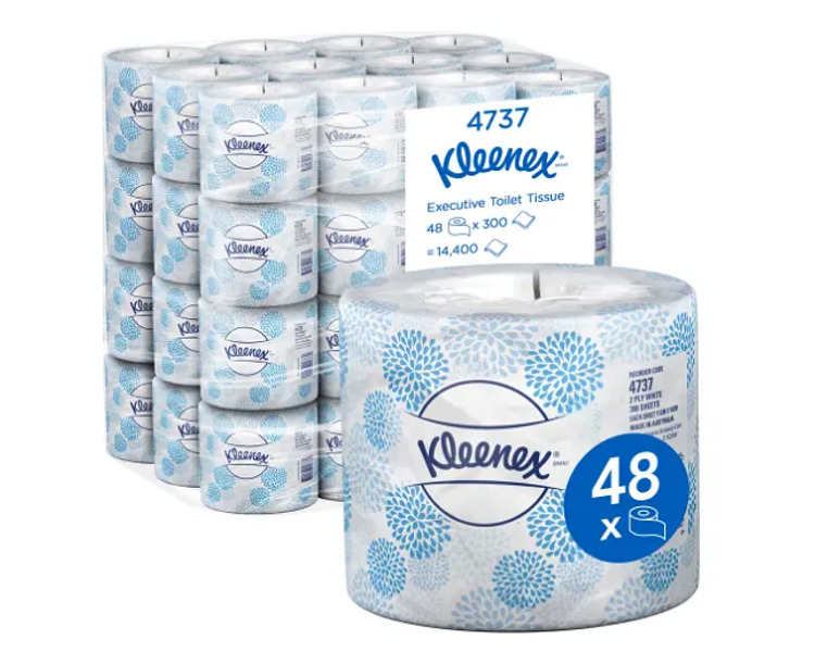 Kleenex Toilet Roll 2ply 300 Sheet 48/Ctn