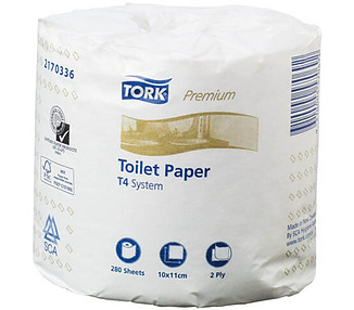 Tork T4 Toilet Roll 2ply 280 Sheet 48/Ctn