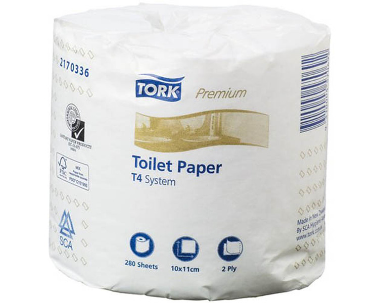 Tork T4 Toilet Roll 2ply 280 Sheet 48/Ctn