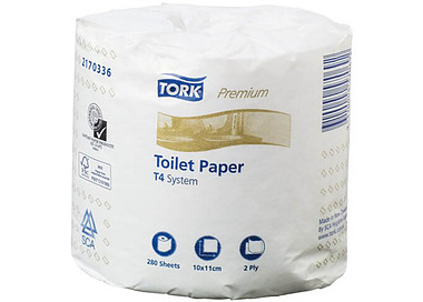 Tork T4 Toilet Roll 2ply 280 Sheet 48/Ctn