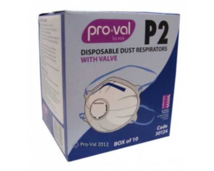 Face Mask With Valve P2 10/Pkt